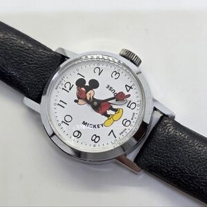 Vintage Mickey Mouse Watch Bradley Swiss'made Mechanical  NOT WORKING